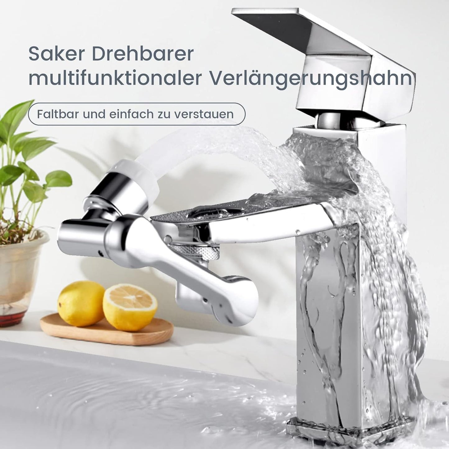 StreamFix | 1080°-drehbare Universal-Wasserhahnverlängerung