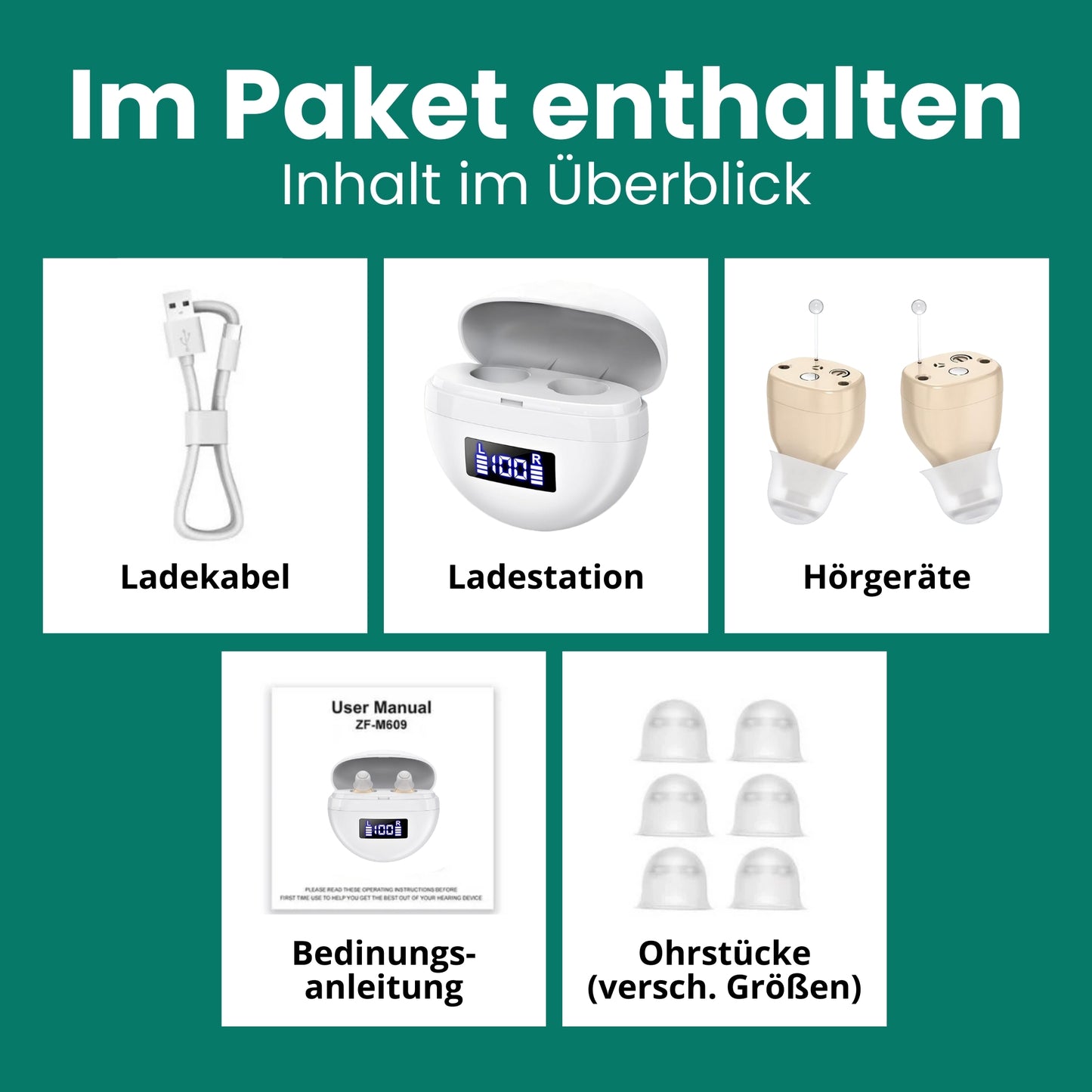 Hermhoffer® CIC In-Ear Hörhilfe Pro