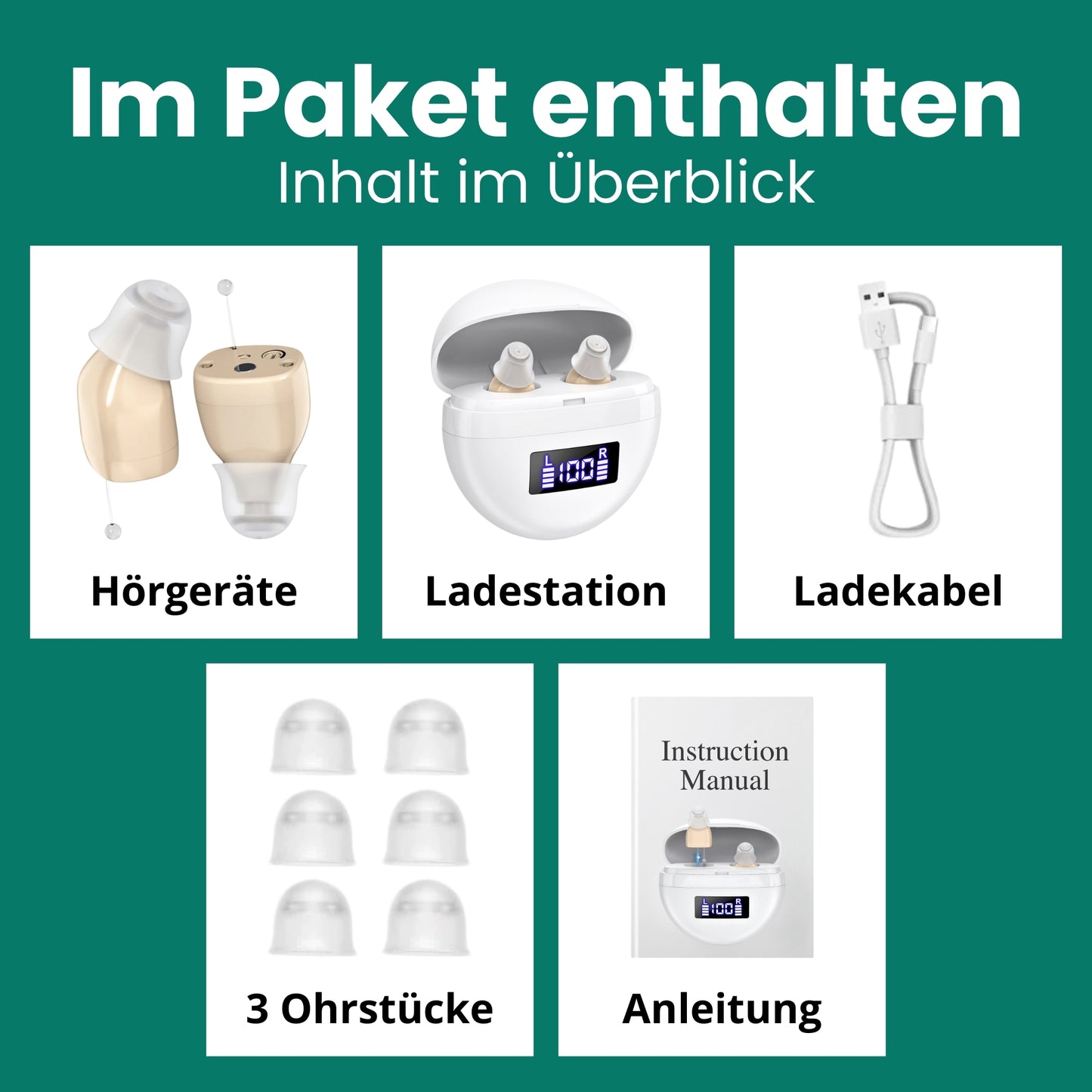 Hermhoffer® CIC In-Ear Hörhilfe Pro